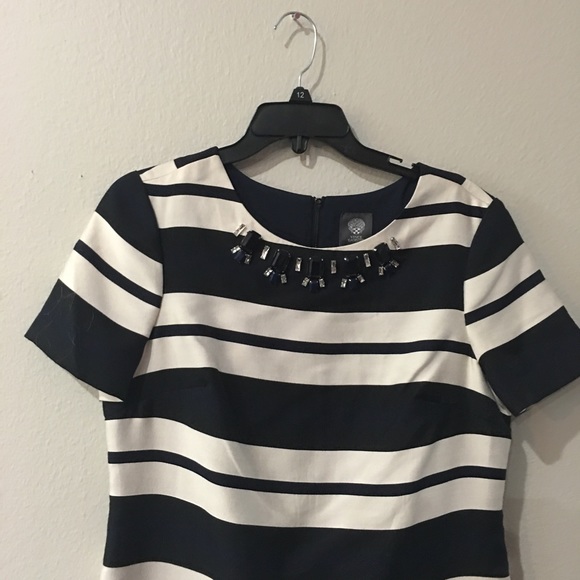 Vince Camuto Jewel Stripe Dress - Picture 3 of 4