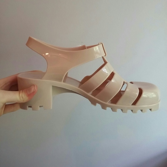 Strappy Jelly Heels