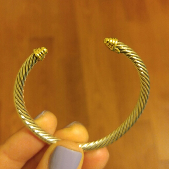 David Yurman child's gold dome cable bracelet