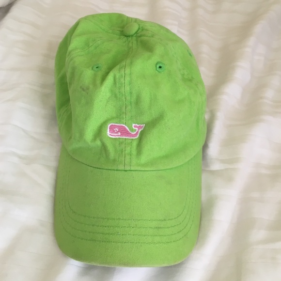 Lime green vineyard vines hat