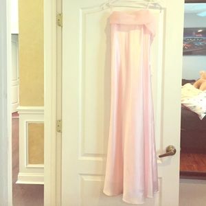 HOMEMADE Baby pink long dress