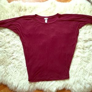 Burgundy tunic