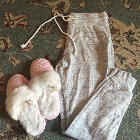 Heather Grey Jogger Sweatpants