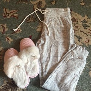 Heather Grey Jogger Sweatpants