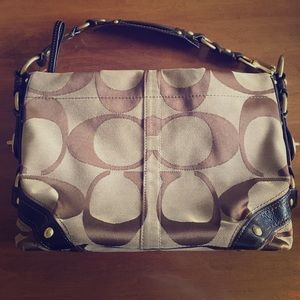 Coach Carly Canvas Satchel