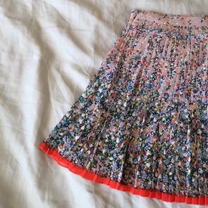 AE Floral Pleated Skirt