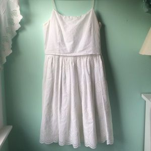 J. Crew White Eyelet Dress