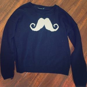 Mustache sweater