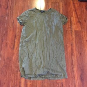Army green shirt dress from forever 21