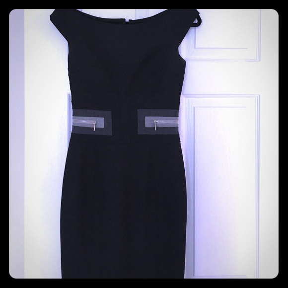 Karen MIllen black cocktail dress