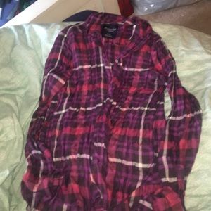 American eagle button up soft light weight flannel