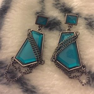 Aqua Blue earings