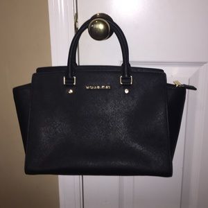 BLACK MICHEAL KORS SELMA LARGE authentic