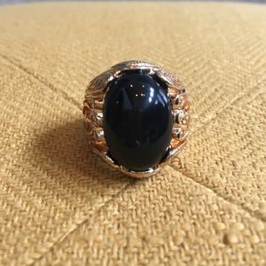 Vintage Italian 18K Plated Statement Ring