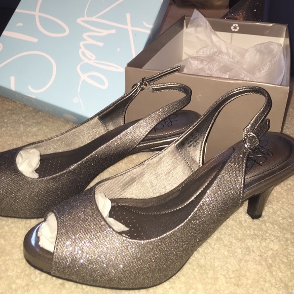 Gun metal colored heels