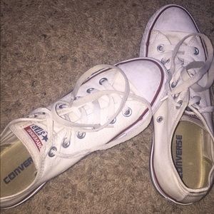 White Low Top Converse