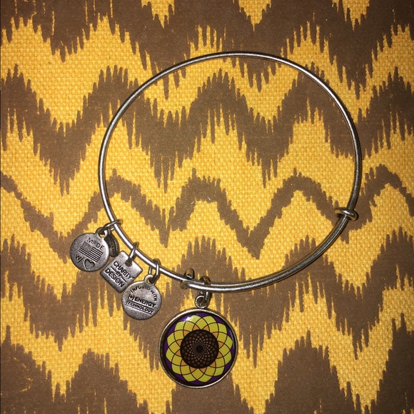 Alex & Ani sunflower bangle braclet