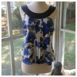 Ann Taylor Pleated Front Top