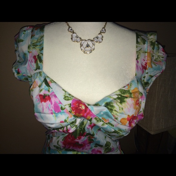 STOP STARING! BLUE FLORAL SWEET AND SEXY! - Picture 3 of 4