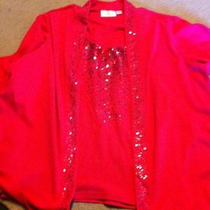 Beautiful dressy two piece top.