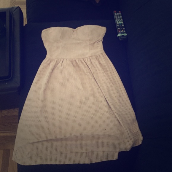 Tan mesh dress