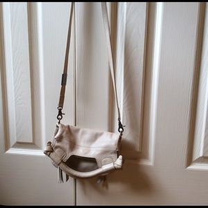 Foley+Corinna cream Lthr mini shopper cross body