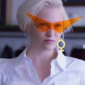 Iridescent Girl Power Plus earrings