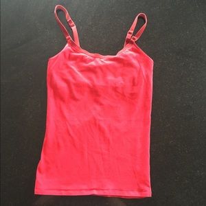 Aerie red built in bra tank top