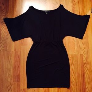 Sexy Black Could Shoulder Dress