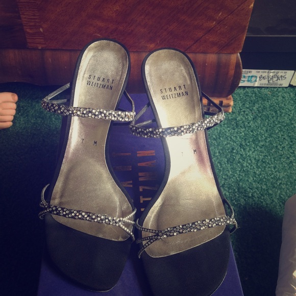 Stuart Weitzman formal black sandal - Picture 1 of 4