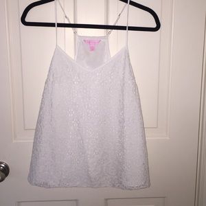Lilly Pulitzer lace dusk top