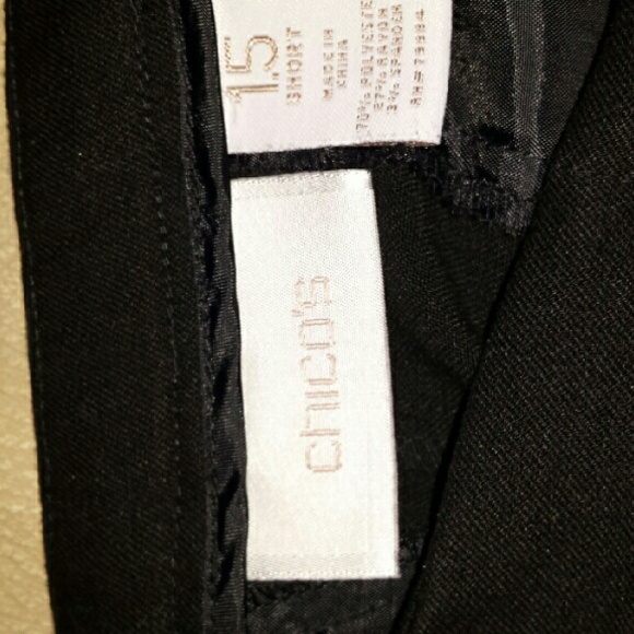 CHICO'S Pants, Black, Elegant,Straight - Picture 2 of 2