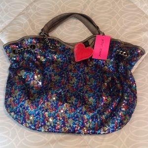 Betsy Johnson Sequin Tote/Purse