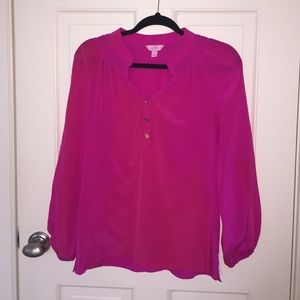Lilly Pulitzer elsa top -100% SILK