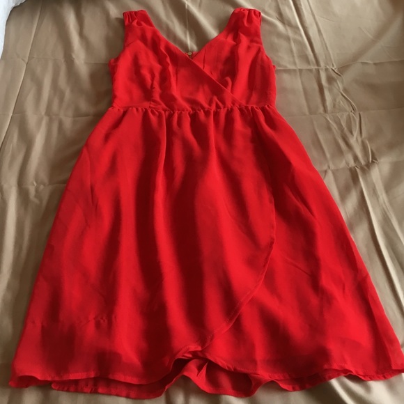 Vibrant red dress from Spain!