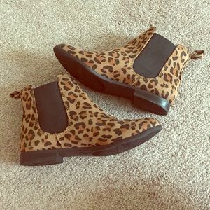 Leopard Print Ankle Boots