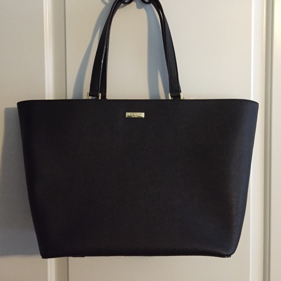 kate spade Handbags - Kate Spade black leather tote