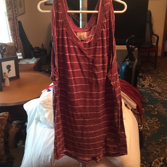 Pacsun striped tank top with pocket