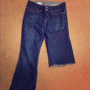 GAP 1969 dark wash perfect boot jeans