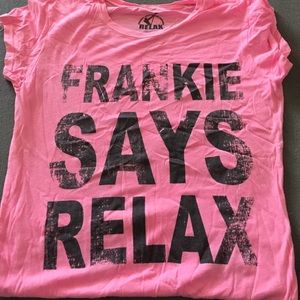 Frankie Says Relax Pink Tee
