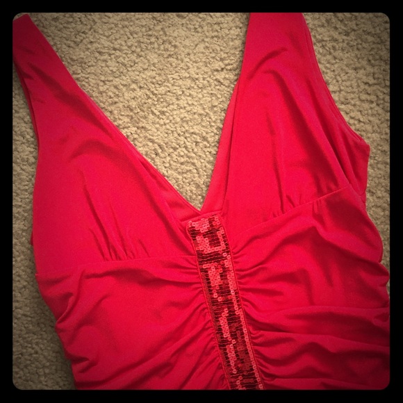 Fun❤️ Red Sequin Tank, XL