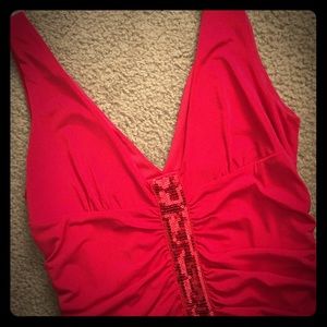 Fun❤️ Red Sequin Tank, XL