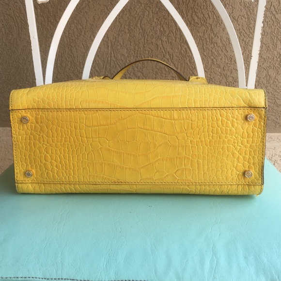 Kate Spade Yellow Alligator Purse - Picture 2 of 5