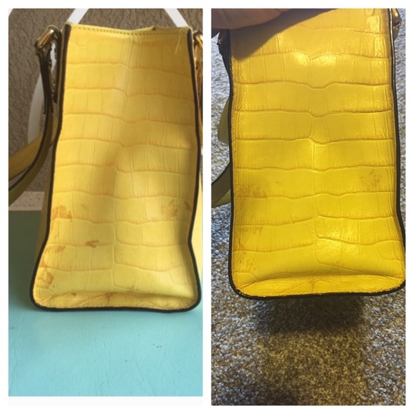 Kate Spade Yellow Alligator Purse - Picture 4 of 5
