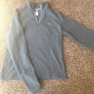 Gray North Face pull over