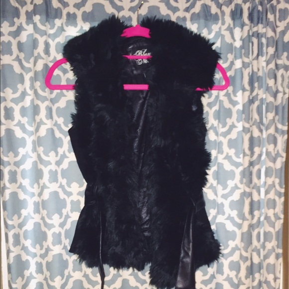 Faux fur vest