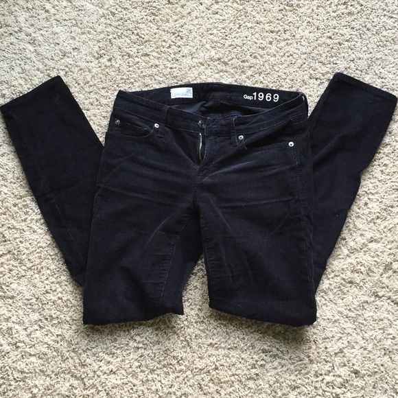 GAP Pants - Gap always skinny black corderoy pants