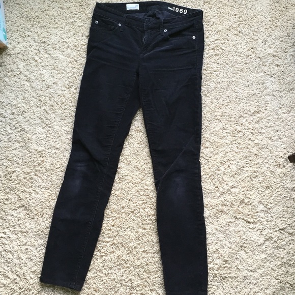 Gap always skinny black corderoy pants - Picture 2 of 3