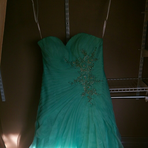 Ballgown/Prom Dress/ Seafoam Green/ Size 16 - Picture 2 of 3