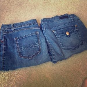 2 pairs of size 15 jeans and 3 pairs of size 16